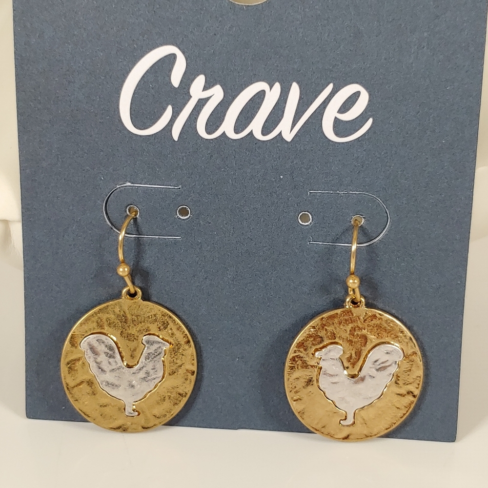 Rooster Earrings